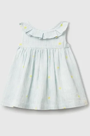 Benetton Dress With Ruffled Collar