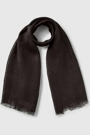 Benetton Lightweight Scarf In Pure Linen