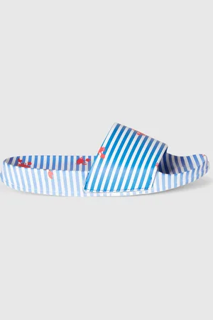 Benetton Striped Slippers With Crabs