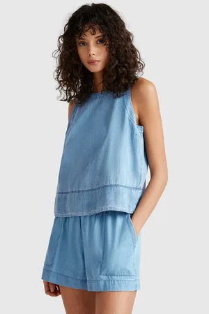 Benetton Chambray Blouse