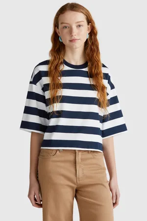 Benetton And White Striped T-shirt
