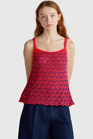 Benetton Crochet Tank Top
