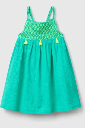 Benetton Dress With Neon Tassels