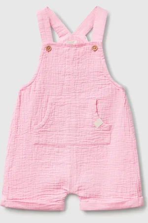 Benetton Dungarees In Lightweight Denim
