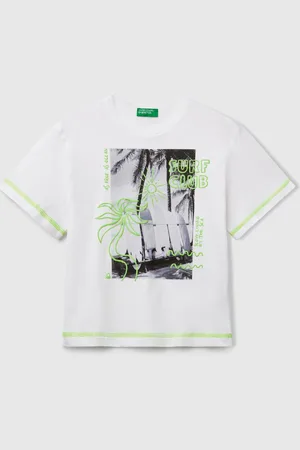 Benetton T-shirt With Neon Details