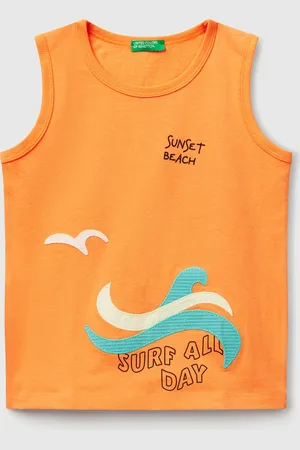 Benetton Printed Tank Top