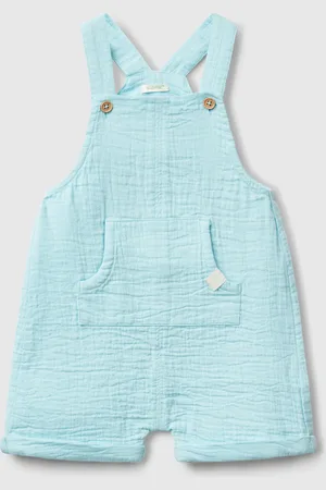 Benetton Dungarees In Lightweight Denim