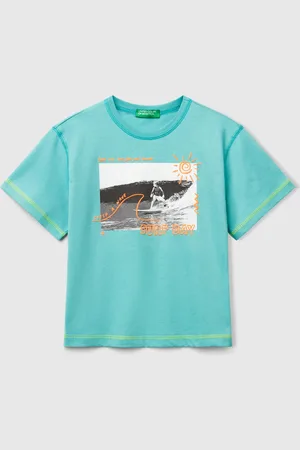 Benetton T-shirt With Neon Details