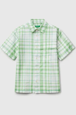 Benetton Oversized Check Shirt