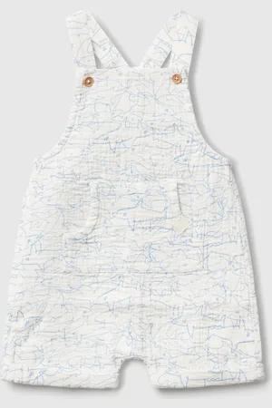 Benetton Dungarees With Shark Print