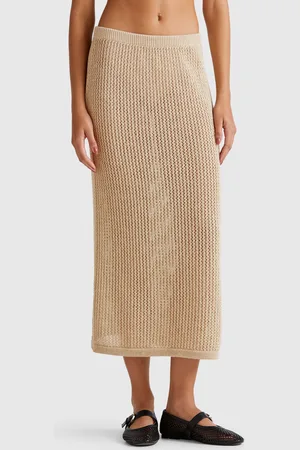 Benetton Knit Tricot Skirt