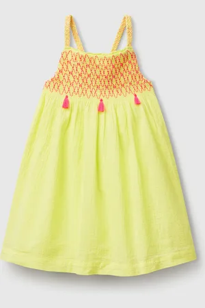 Benetton Dress With Neon Tassels