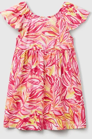 Benetton Dress With Tropical Print