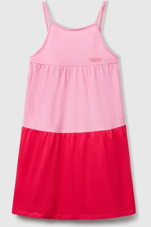 Benetton Loose Dress With Flounce
