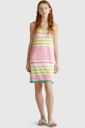 Benetton Striped Knit Dress