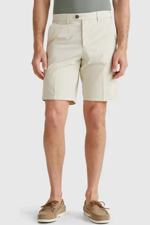 Benetton Chino Bermuda Shorts In Canvas