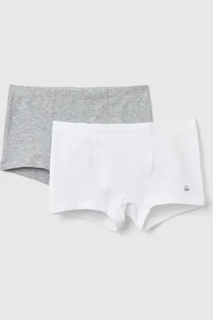 Benetton Two Boxers In Stretch Cotton