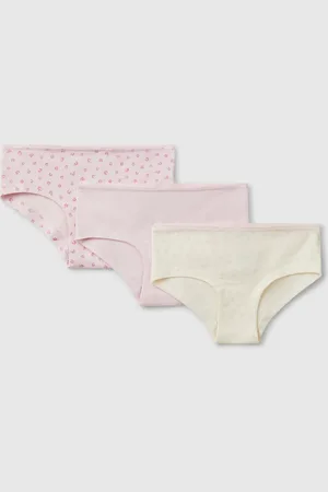 Benetton Set Of Three Underwear In Stretch Cotton