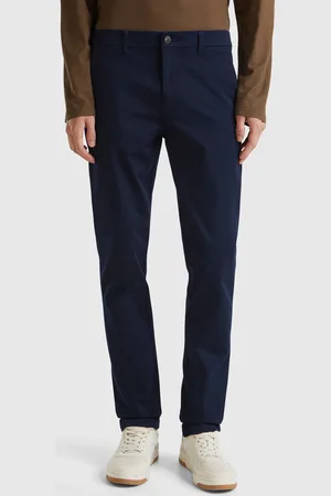 Benetton Slim Fit Chinos In Stretch Cotton