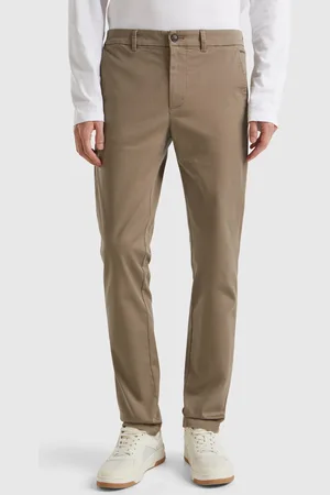 Benetton Slim Fit Chinos In Stretch Cotton