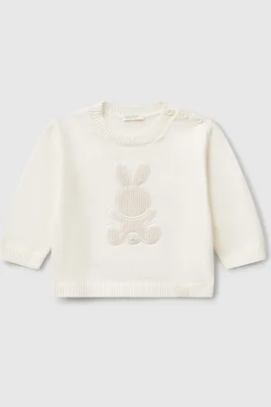 Benetton Sweater With Rabbit Patch