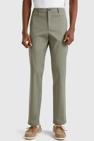 Benetton Slim Fit Chinos In Stretch Cotton