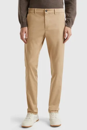 Benetton Slim Fit Chinos In Stretch Cotton