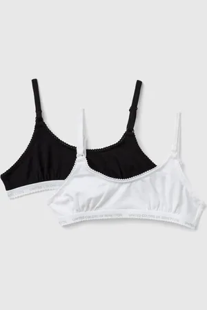 Benetton Two Bras In Stretch Cotton