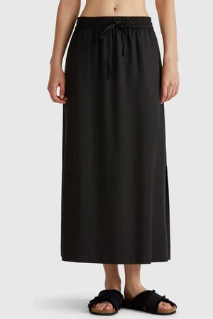 Benetton Flowy Midi Skirt