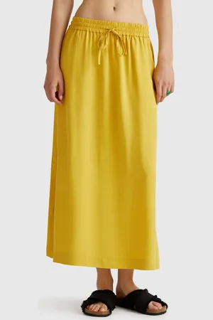 Benetton Flowy Midi Skirt