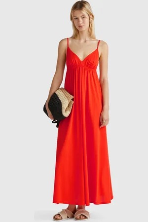Benetton Dress In Viscose And Cotton Blend