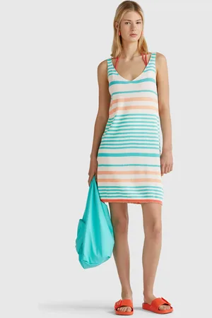 Benetton Striped Knit Dress