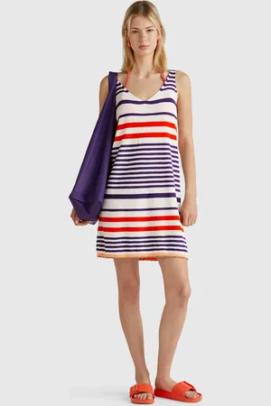 Benetton Striped Knit Dress