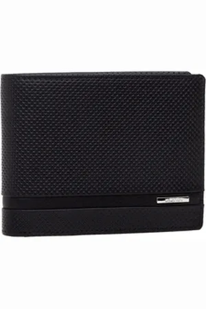 VALENTINI Portfel męski Perforated 274 czarny