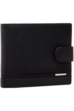 VALENTINI Portfel męski Perforated 502 czarny