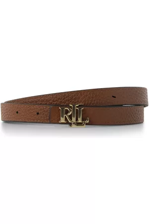 Ralph Lauren Damski dwustronny pasek skórzany
