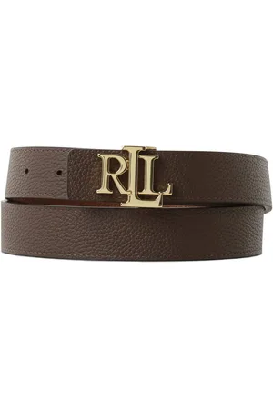 Ralph Lauren Damski dwustronny pasek skórzany