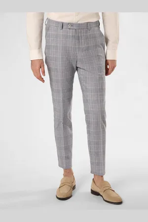 Finshley & Harding London Spodnie z zawartością lnu - Hoxdon