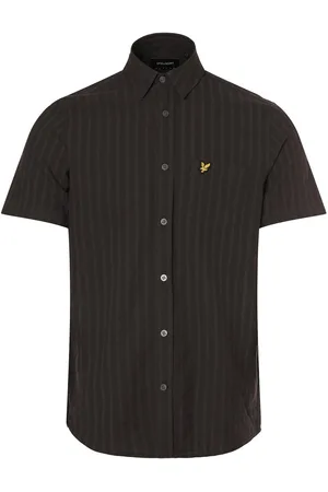 Lyle & Scott Koszula męska z zawartością lnu