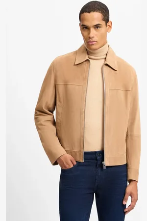 HUGO BOSS Męska kurtka skórzana - Malbano4