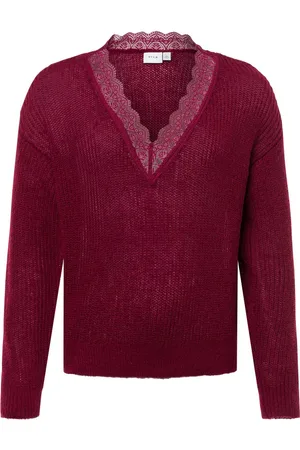 VILA Damski sweter z dzianiny - VIGlacine