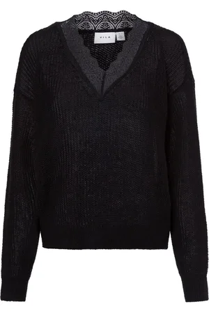 VILA Damski sweter z dzianiny - VIGlacine