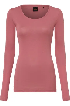 HUGO BOSS BOSS pomarańczowy - damski longsleeve ELAYER