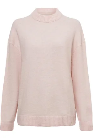 Calvin Klein Sweter damski z dzianiny z zawartością alpaki