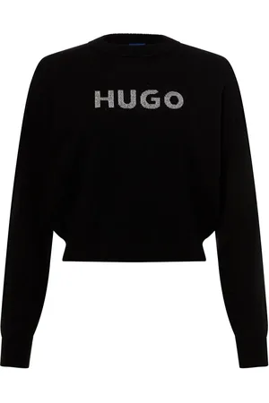 Hugo Blue Damski sweter z dzianiny - Slogerix _B