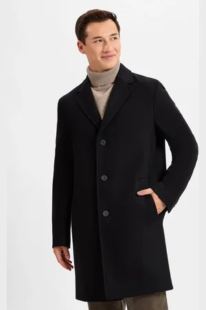 HUGO BOSS Męski wełniany płaszcz - Malte 2441