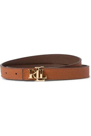 Ralph Lauren Damski dwustronny pasek skórzany