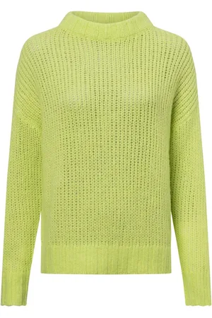 HUGO BOSS Damski sweter z dzianiny z zawartością alpaki - Sloossy