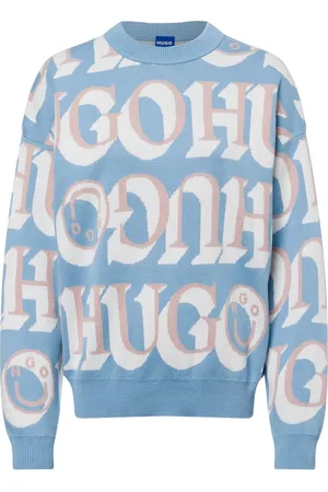 Hugo Blue Damski sweter z dzianiny - Sestunni_B
