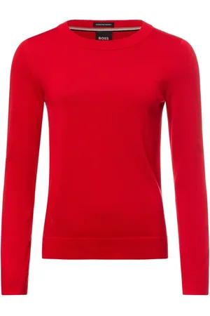 HUGO BOSS Sweter damski z dzianiny - Fenganasi